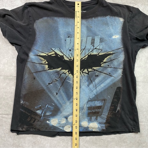 Batman Dark Knight Rises Promo T-Shirt Adult L Black DC Comics Y2K Retro Movie - Picture 11 of 12